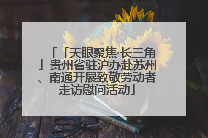 「天眼聚焦·长三角」贵州省驻沪办赴苏州、南通开展致敬劳动者走访慰问活动