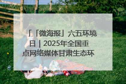 「微海报」六五环境日｜2025年全国重点网络媒体甘肃生态环保行走进兰州新区