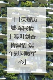 「荣耀历城·军民情」粽叶飘香传温情 端午慰问暖军心
