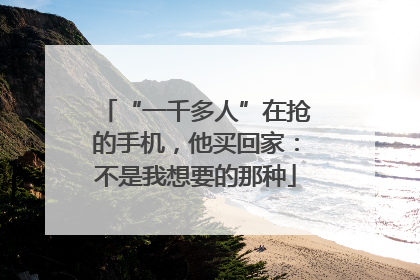 “一千多人”在抢的手机，他买回家：不是我想要的那种