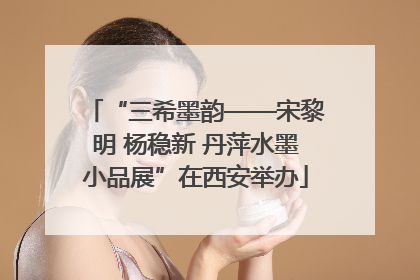 “三希墨韵——宋黎明 杨稳新 丹萍水墨小品展”在西安举办