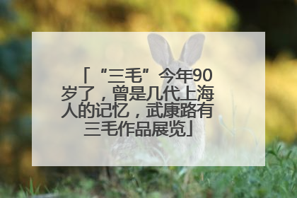 “三毛”今年90岁了，曾是几代上海人的记忆，武康路有三毛作品展览