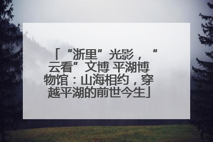“浙里”光影，“云看”文博 平湖博物馆：山海相约，穿越平湖的前世今生