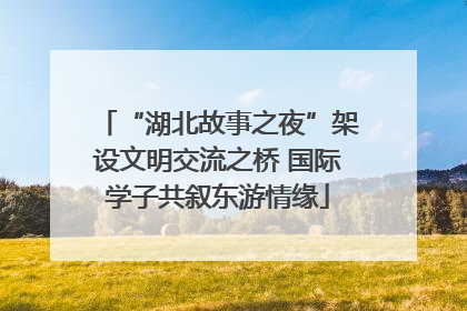 “湖北故事之夜”架设文明交流之桥 国际学子共叙东游情缘