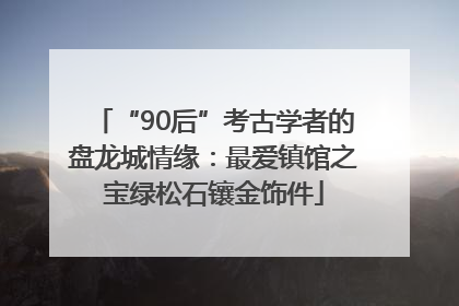 “90后”考古学者的盘龙城情缘：最爱镇馆之宝绿松石镶金饰件