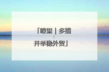 瞭望｜多措并举稳外贸