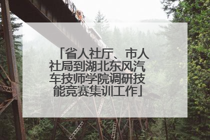 省人社厅、市人社局到湖北东风汽车技师学院调研技能竞赛集训工作