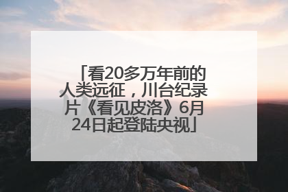 看20多万年前的人类远征，川台纪录片《看见皮洛》6月24日起登陆央视