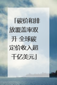 碳价和排放覆盖率双升 全球碳定价收入超千亿美元