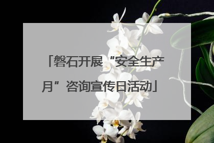 磐石开展“安全生产月”咨询宣传日活动