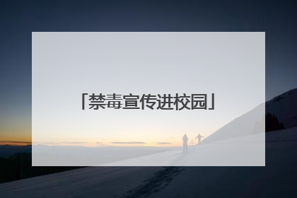 禁毒宣传进校园