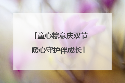 童心粽意庆双节 暖心守护伴成长