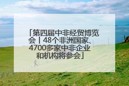第四届中非经贸博览会丨48个非洲国家、4700多家中非企业和机构将参会