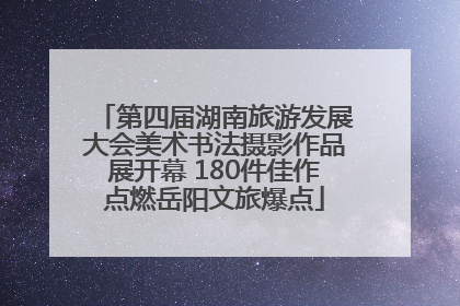 第四届湖南旅游发展大会美术书法摄影作品展开幕 180件佳作点燃岳阳文旅爆点