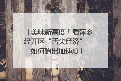 美味新高度！看萍乡经开区“舌尖经济” 如何跑出加速度