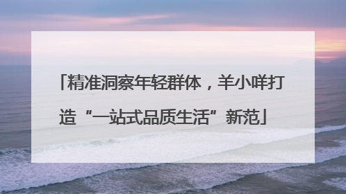 精准洞察年轻群体，羊小咩打造“一站式品质生活”新范