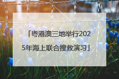 粤港澳三地举行2025年海上联合搜救演习