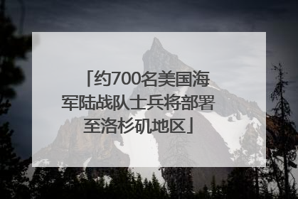 约700名美国海军陆战队士兵将部署至洛杉矶地区
