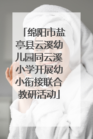 绵阳市盐亭县云溪幼儿园同云溪小学开展幼小衔接联合教研活动
