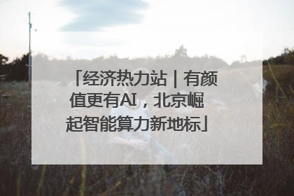 经济热力站｜有颜值更有AI，北京崛起智能算力新地标