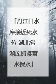 丹江口水库接近死水位 湖北省湖库抓紧蓄水保水