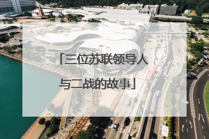 三位苏联领导人与二战的故事