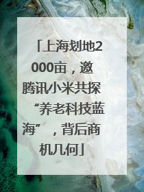 上海划地2000亩，邀腾讯小米共探“养老科技蓝海”，背后商机几何