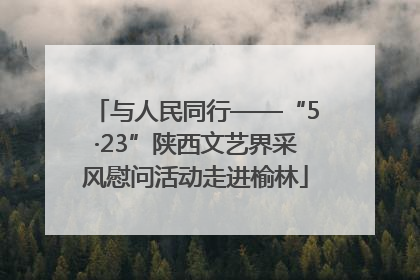 与人民同行——“5·23”陕西文艺界采风慰问活动走进榆林