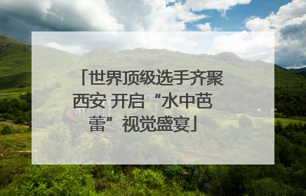 世界顶级选手齐聚西安 开启“水中芭蕾”视觉盛宴