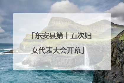 东安县第十五次妇女代表大会开幕