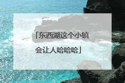 东西湖这个小镇会让人哈哈哈