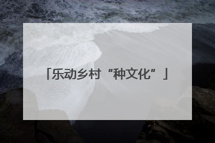 乐动乡村“种文化”