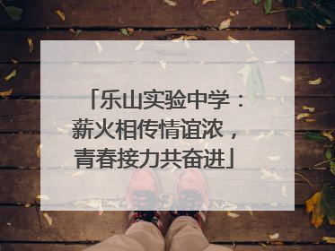 乐山实验中学：薪火相传情谊浓，青春接力共奋进