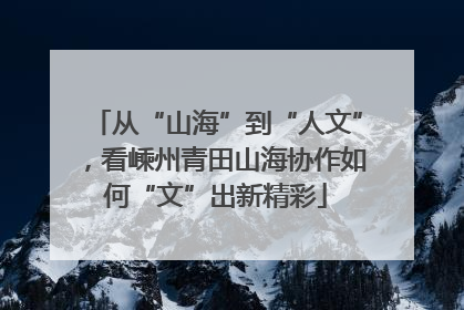 从“山海”到“人文”，看嵊州青田山海协作如何“文”出新精彩