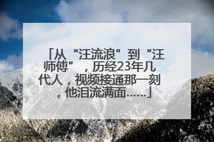 从“汪流浪”到“汪师傅”，历经23年几代人，视频接通那一刻，他泪流满面……