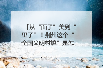 从“面子”美到“里子”！荆州这个“全国文明村镇”是怎样炼成的？