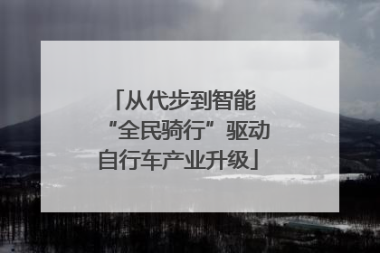 从代步到智能 “全民骑行”驱动自行车产业升级