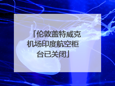 伦敦盖特威克机场印度航空柜台已关闭