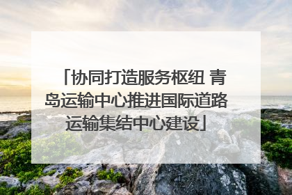 协同打造服务枢纽 青岛运输中心推进国际道路运输集结中心建设