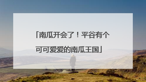 南瓜开会了！平谷有个可可爱爱的南瓜王国