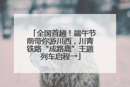 全国首趟！端午节前带你游川西，川青铁路“成路鹿”主题列车启程→