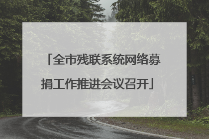 全市残联系统网络募捐工作推进会议召开