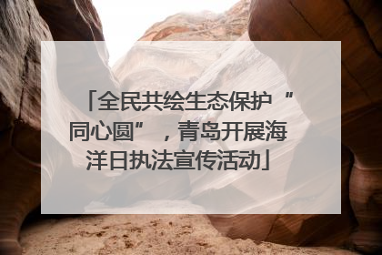 全民共绘生态保护“同心圆”，青岛开展海洋日执法宣传活动