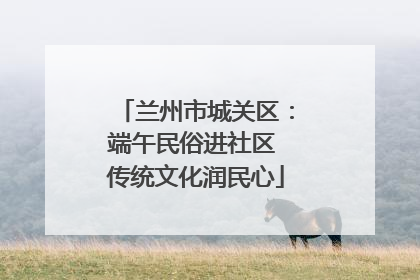 兰州市城关区：端午民俗进社区 传统文化润民心