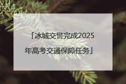 冰城交警完成2025年高考交通保障任务