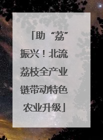 助“荔”振兴！北流荔枝全产业链带动特色农业升级