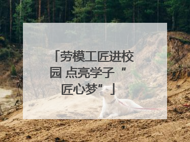劳模工匠进校园 点亮学子“匠心梦”