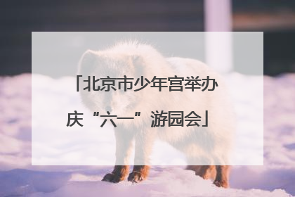 北京市少年宫举办庆“六一”游园会