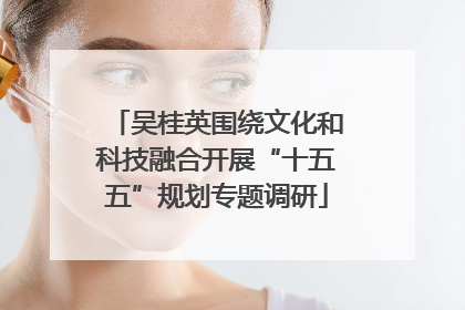 吴桂英围绕文化和科技融合开展“十五五”规划专题调研