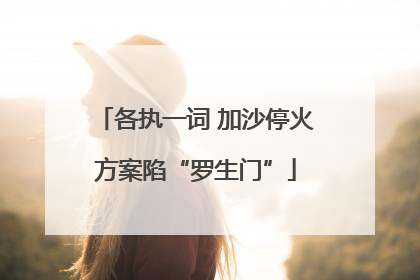 各执一词 加沙停火方案陷“罗生门”